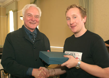 Joe Cook with Elgar Howarth