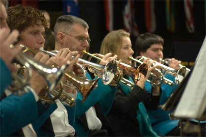 North Shore Brass cornet section