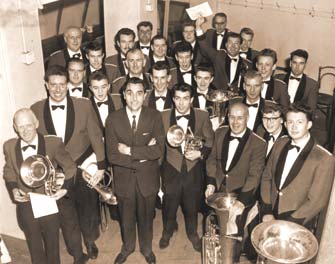 All smiles for James and the members of the Cammell Lairds Band as they wait their turn back stage at the Royal Albert Hall