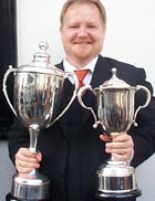 Rusell Gray with cups