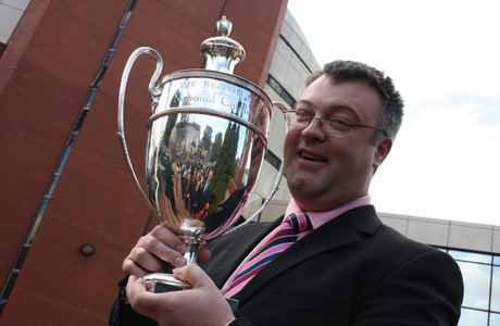 Gary Davies and cup