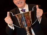 Allan Withington with the Stanley Boddington Memorial Trophy as winning conductor
CupNational