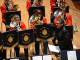 Gwyn Evans conducting Seindorf Beaumaris at the 2012 British Open