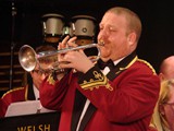 The talents of Tredegar principal cornet Dewi Griffiths displayed with the trumpet solo ‘People’