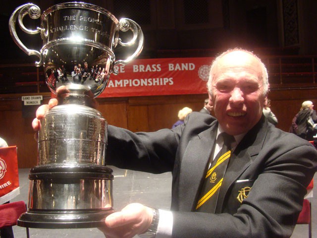 Ray Sykes with the trophy