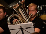 European Youth Brass Band rehearsing at the Kultur & Burgerhaus Delcanto Hall in 

Denzlingen