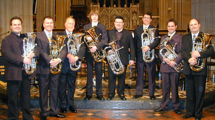 A fine collection of Euphoniums - pretty good players as well!